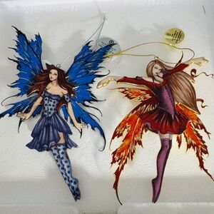 2 Fairies With Certificate Of Authenticity Included
